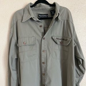 Pelle pelle mens shirt beige xxl long sleeve